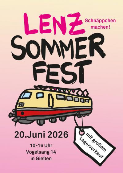 Lenz Elektronik Sommerfest 20. Juni 2026 in Giessen mit grossem Lagerverkauf