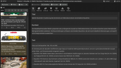 ATISBLOG.DE Content Management System Backend Aktuelles