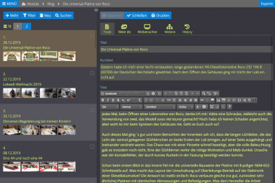atimedia CMS Backend Website Content Management System ATISBLOG.DE