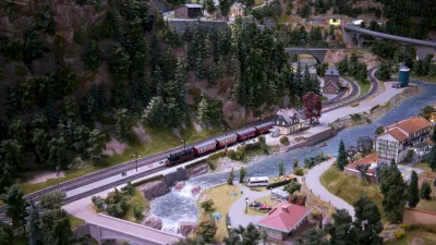 Hans Peter Porsche Traumwerk in Anger Berchtesgadener Land Spielzeugmuseum H0 Modellbahn
