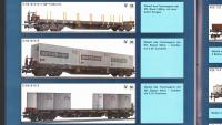 PIKO DDR Containerwagen Güterwagen Flachwagen Deutrans H0 im Katalog 1990