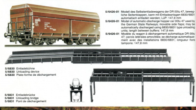 PIKO Selbstentladewagen in H0 - Katalog 1978