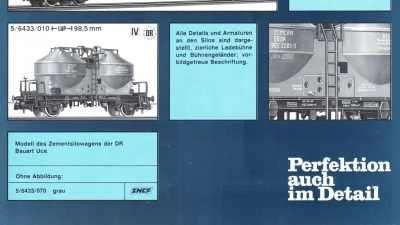 PIKO DDR Zementsilowagen Modell Katalog 1990 H0