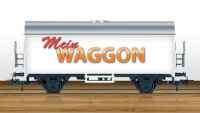 Mein WAGGON Modelleisenbahn Modellbahn Wagen Druck Logo