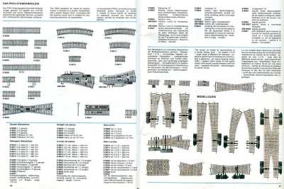 PIKO Katalog 1978 Gleise Standard Gleis Modell Gleis H0