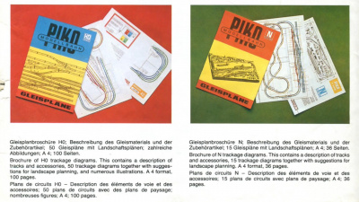 PIKO Gleispläne H0 N Gleisplanbroschüre Katalog 1978
